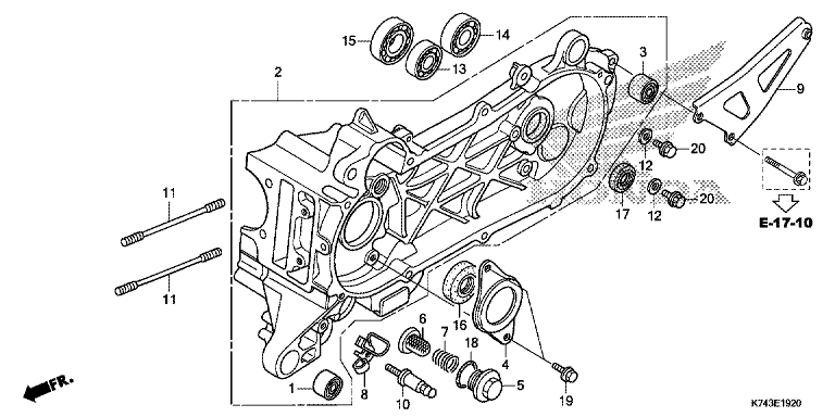 LEFT CRANKCASE