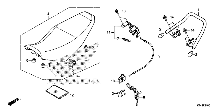 SEAT/REAR GRIP