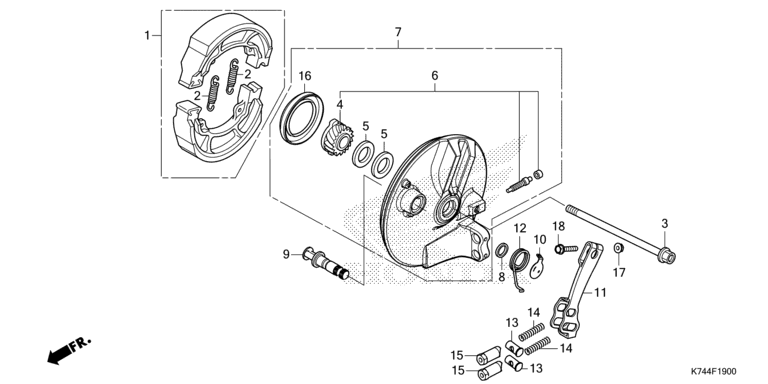 FRONT BRAKE PANEL
