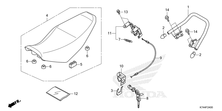 SEAT/REAR GRIP