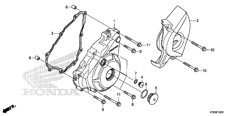 LEFT CRANKCASE COVER