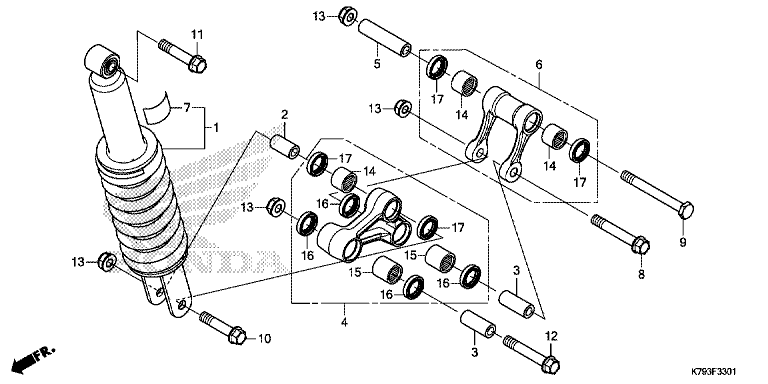 REAR SUSPENSION (XR190CT)
