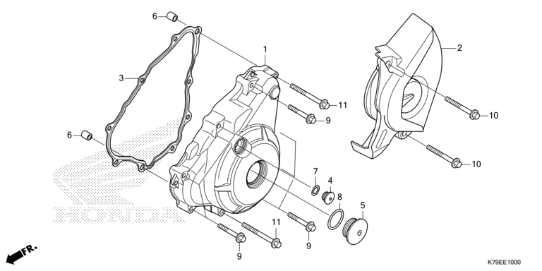 LEFT CRANKCASE COVER