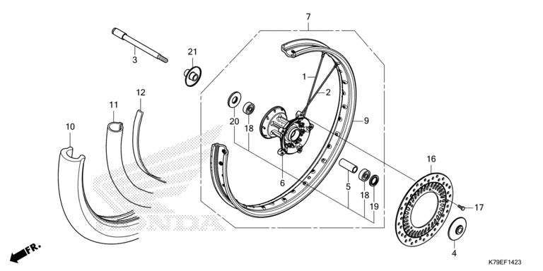FRONT WHEEL (XR190CTS)