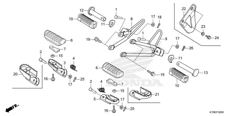 FOOTPEG/FOOTREST