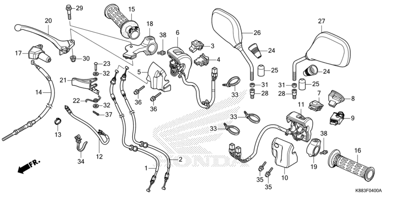 HANDLE LEVER/SWITCH/CABLE