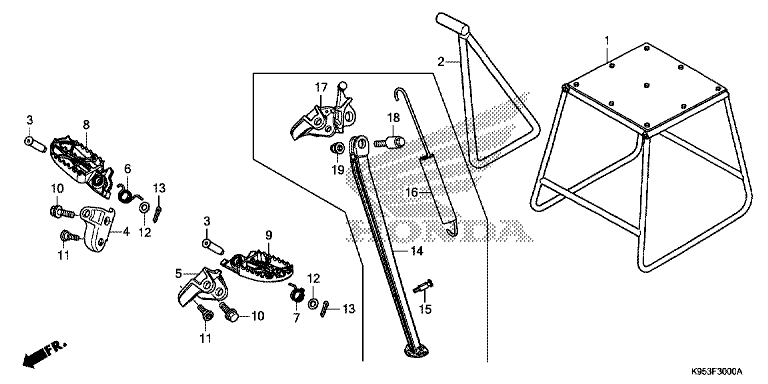 FOOTPEG/FOOTREST/STAND