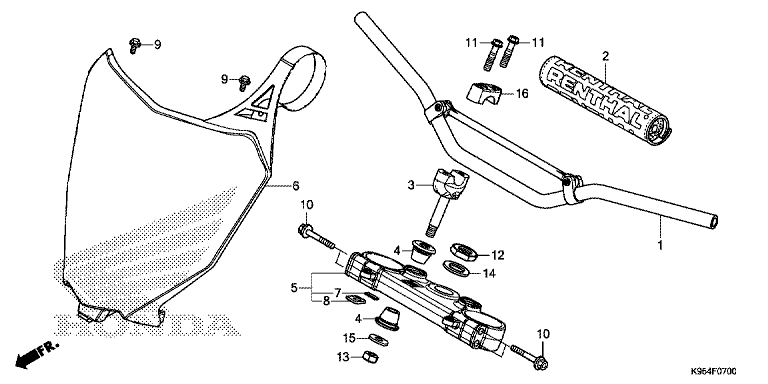 HANDLE BAR/TOP BRIDGE ('18)
