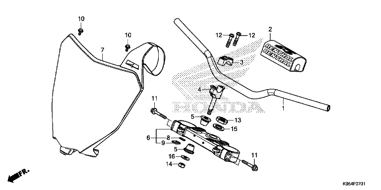 HANDLE BAR/TOP BRIDGE ('19-)
