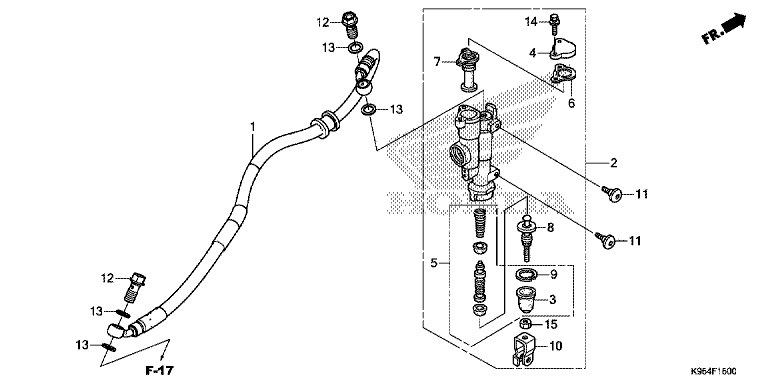 REAR BRAKE MASTER CYLINDER