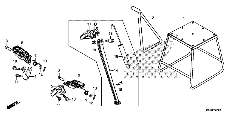 FOOTPEG/FOOTREST/STAND