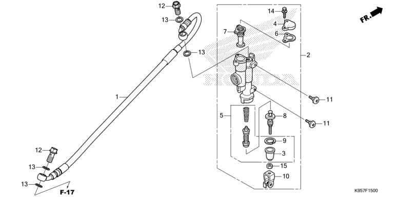 REAR BRAKE MASTER CYLINDER