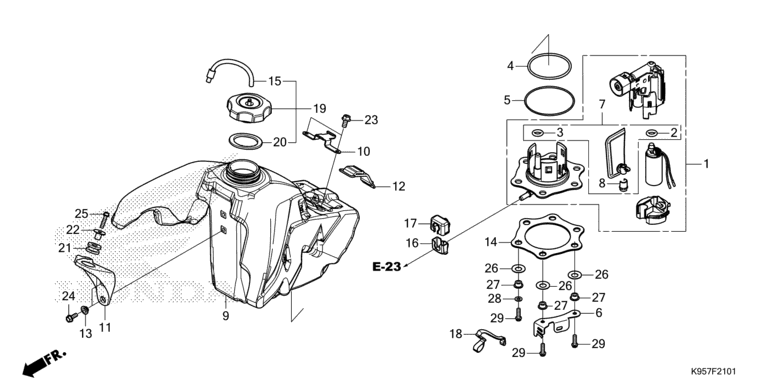 FUEL TANK (CRF250RX)