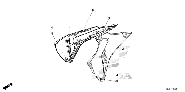 RADIATOR SHROUD (CRF250R/CRF250RWE)