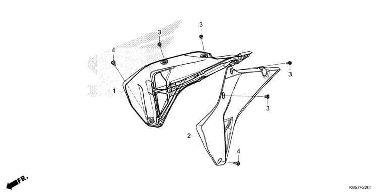 RADIATOR SHROUD (CRF250RX)