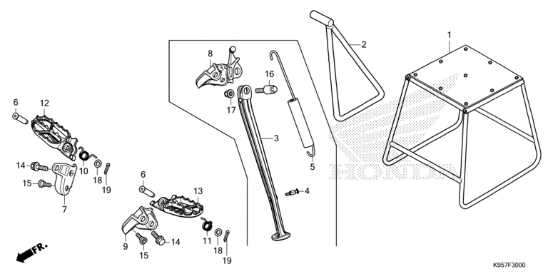 FOOTPEG/FOOTREST/STAND