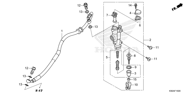 REAR BRAKE MASTER CYLINDER