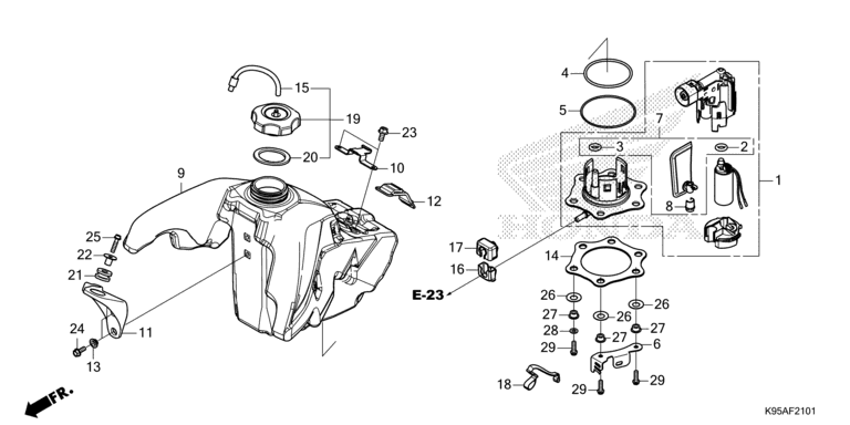 FUEL TANK (CRF250RX)