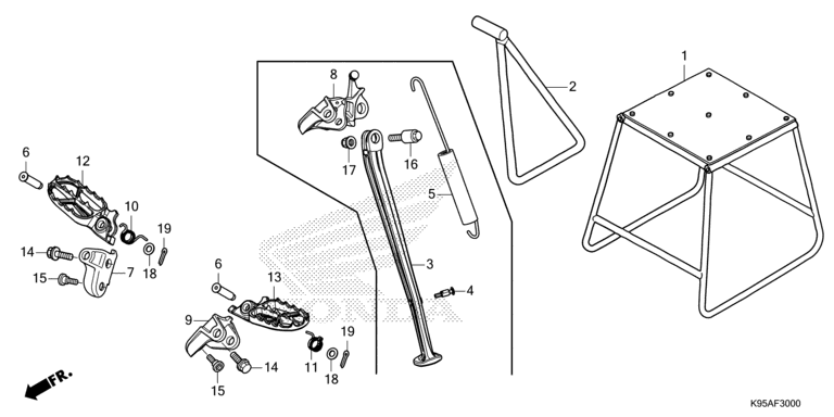 FOOTPEG/FOOTREST/STAND