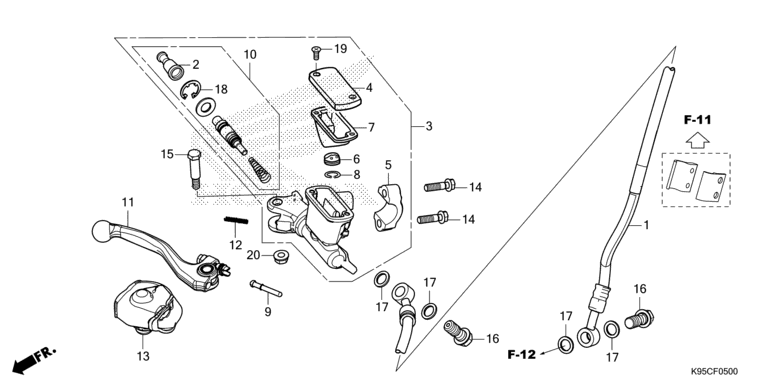 FRONT BRAKE MASTER CYLINDER