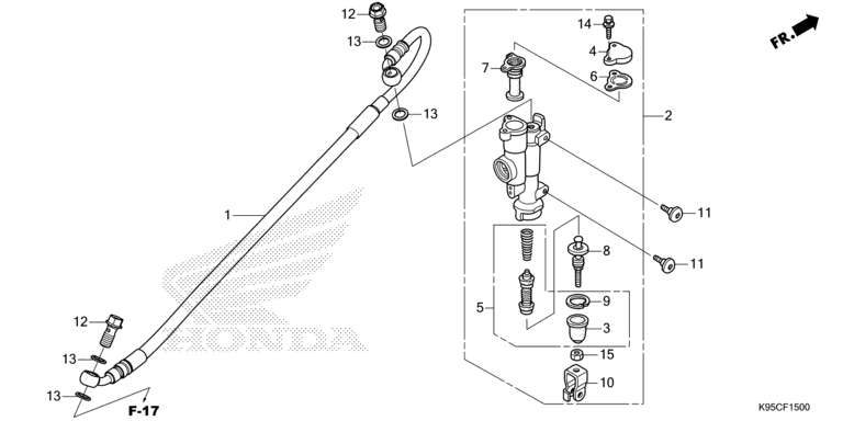 REAR BRAKE MASTER CYLINDER