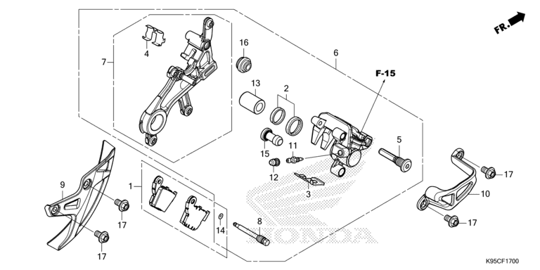 REAR BRAKE CALIPER