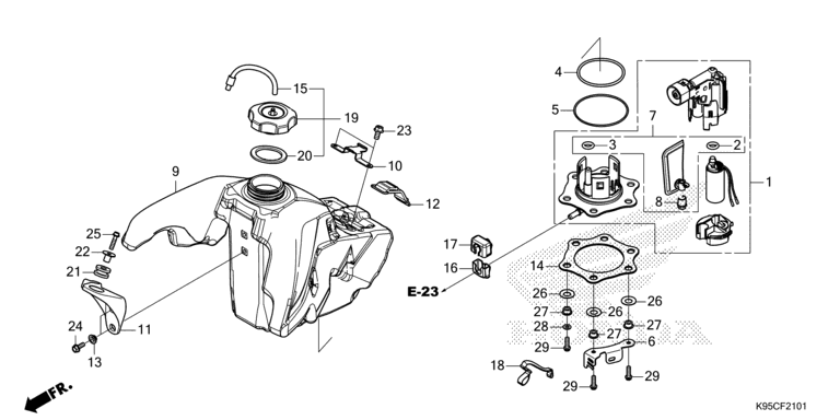 FUEL TANK (CRF250RX)