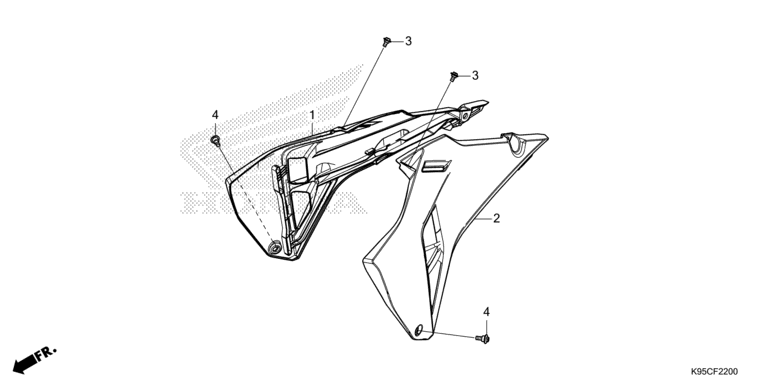 RADIATOR SHROUD (CRF250R/CRF250RWE)