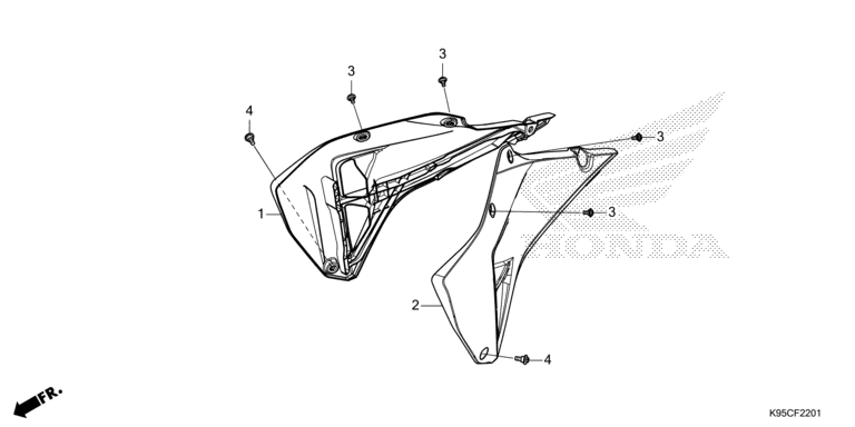 RADIATOR SHROUD (CRF250RX)