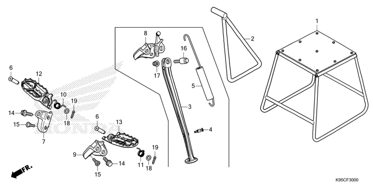 FOOTPEG/FOOTREST/STAND