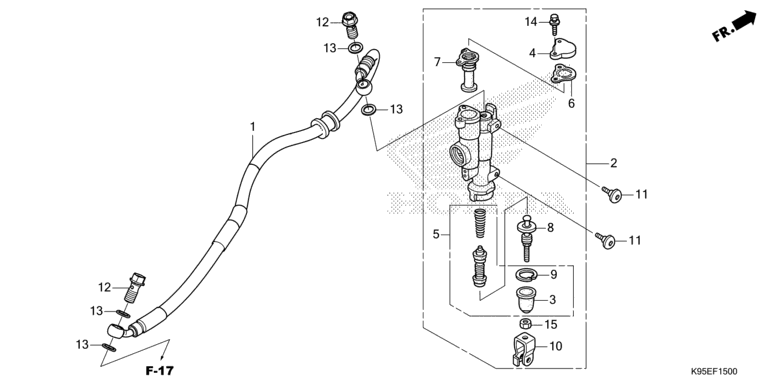 REAR BRAKE MASTER CYLINDER