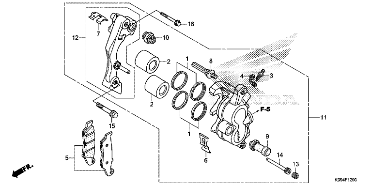 FRONT BRAKE CALIPER