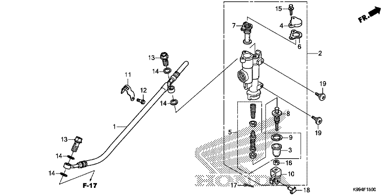REAR BRAKE MASTER CYLINDER
