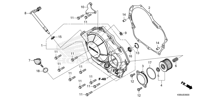 RIGHT CRANKCASE COVER
