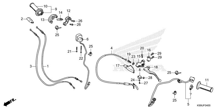 HANDLE LEVER/SWITCH/CABLE