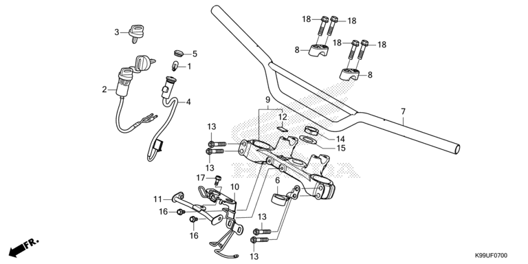 HANDLE PIPE/TOP BRIDGE