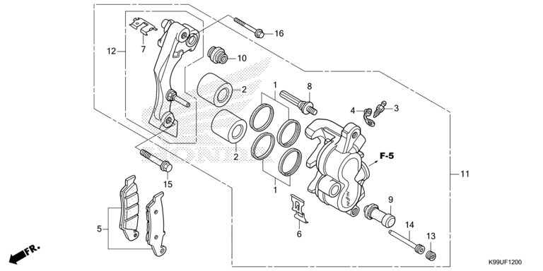 FRONT BRAKE CALIPER