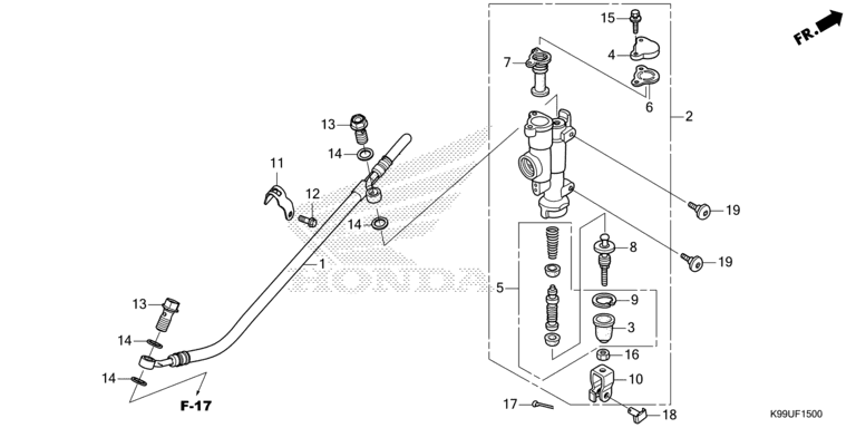 REAR BRAKE MASTER CYLINDER