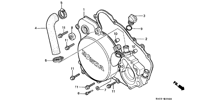 RIGHT CRANKCASE COVER (1)