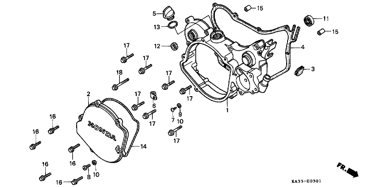 RIGHT CRANKCASE COVER (2)