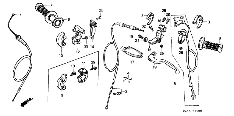 HANDLE LEVER/SWITCH/CABLE