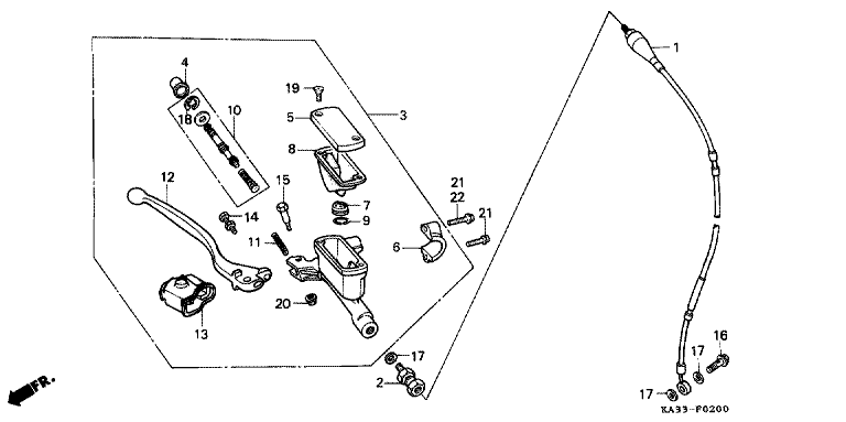 FRONT BRAKE MASTER CYLINDER
