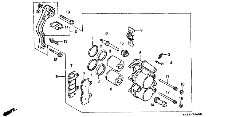 FRONT BRAKE CALIPER (1)