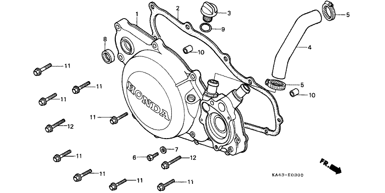 RIGHT CRANKCASE COVER (1)