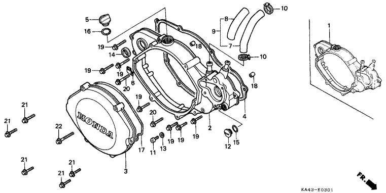RIGHT CRANKCASE COVER (2)