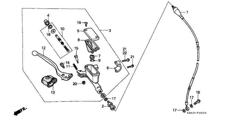 FRONT BRAKE MASTER CYLINDER