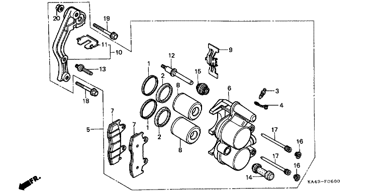 FRONT BRAKE CALIPER (1)