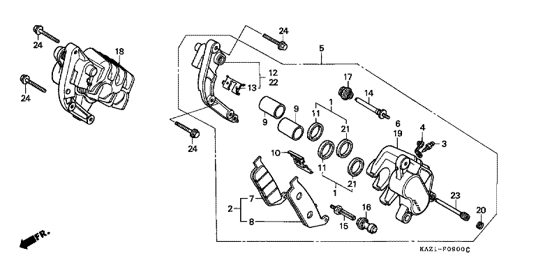 FRONT BRAKE CALIPER