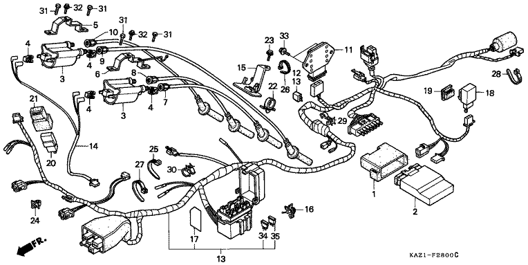 WIRE HARNESS/IGNITION COIL