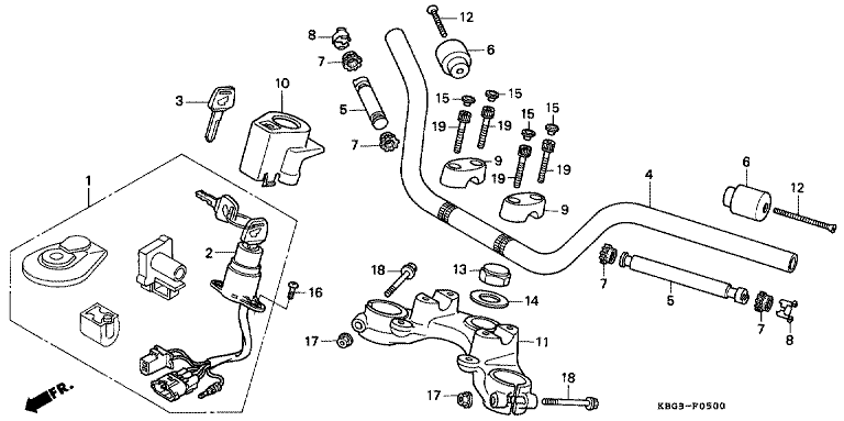 HANDLE BAR/TOP BRIDGE